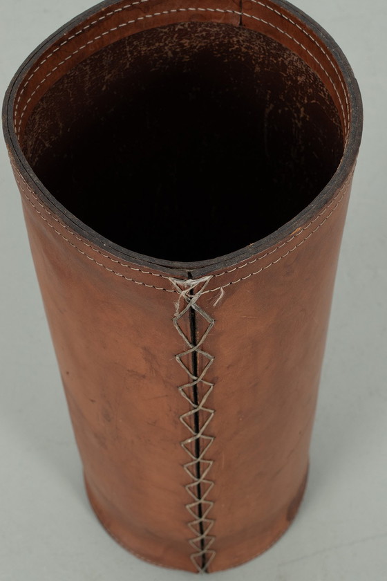 Image 1 of Leather waste bin