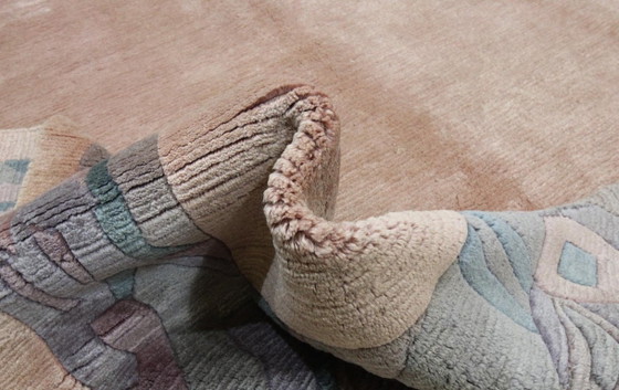 Original Modern Designer Highland Wool Rug Nepal 259 x 248 cm, Rugs & carpets, Pink (photo 7 of 9)