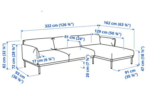 Image 1 of ÄPPLARYD 4-Sitzer-Sofa Ikea