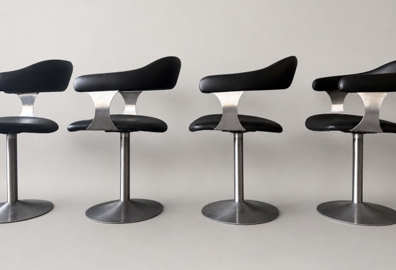 Set of 4 Vintage Space Age Swivel Chairs – Dining chairs, rvs (photo 8 of 15)