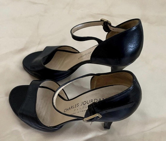 Charles Jourdan Zwarte Pumps Jaren 80 – Cadeaus, Leather (photo 4 of 13)