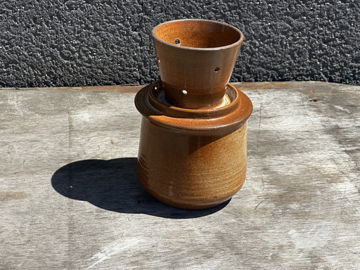beurrier à eau Vintage en Gré Vernissé - Mongolfier