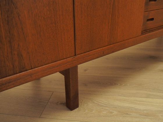 Teak Sideboard With Sliding Doors, Danish Modern Design From The 1960s – Wood (photo 17 of 25)
