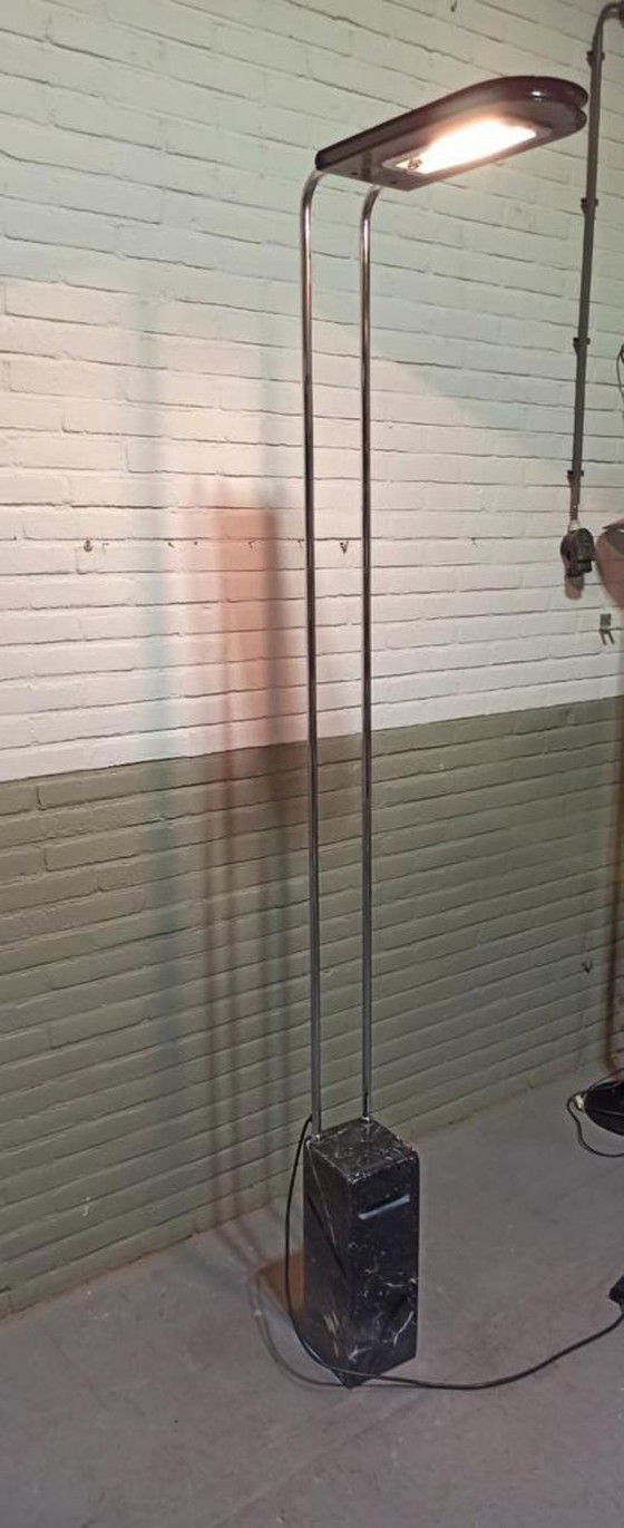 Image 1 of Lámpara de pie italiana posmoderna con base de mármol