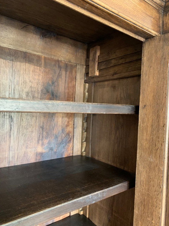 Image 1 of Antieke eiken hollandse vakmanschap kast bruin handgemaakt