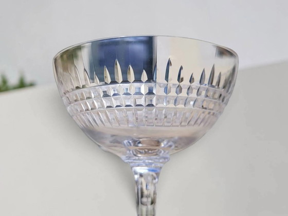 6 coppe da champagne in cristallo Baccarat / Nancy – Bicchieri e caraffe, Vetro, Art Deco (photo 4 of 11)