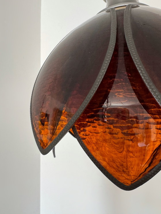 Image 1 of Lámpara de araña Lotus de baquelita de los años 70