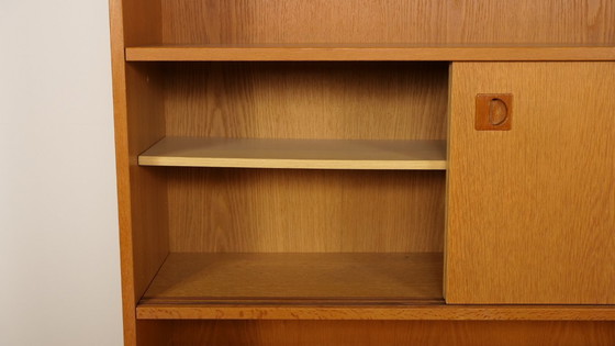 Image 1 of Armoire murale vintage | Bibliothèque | Chêne | Portes coulissantes