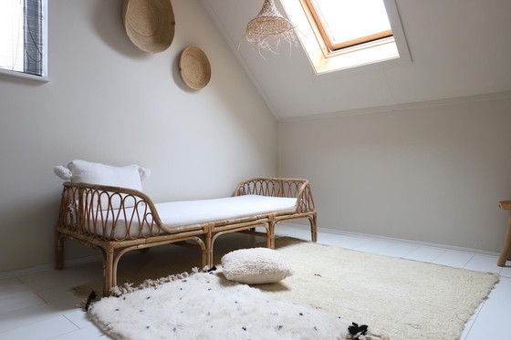 Image 1 of Beni Ourain rug 117x68 cm – wool, cream/off-white with black dots