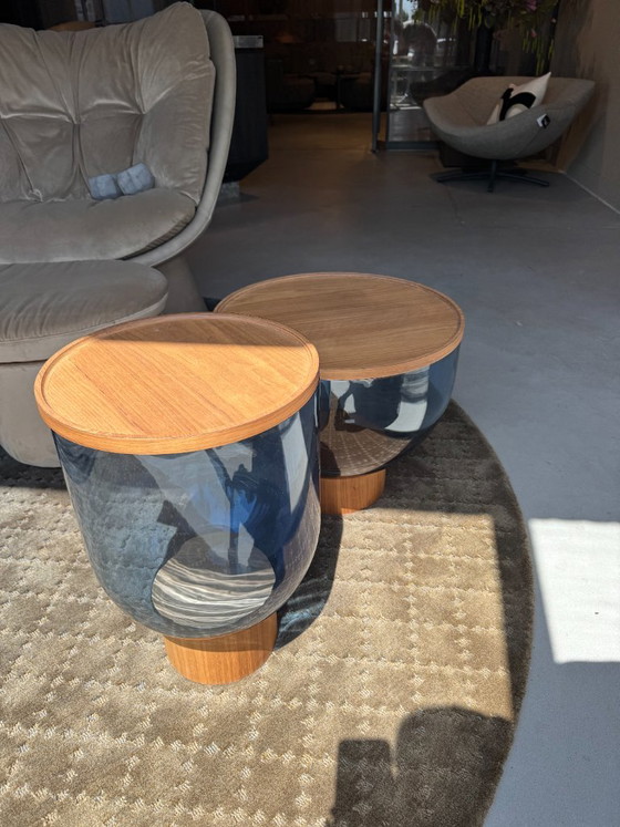 Miniforms Mastea Set – Side tables, Glass, Wood (photo 5 of 5)