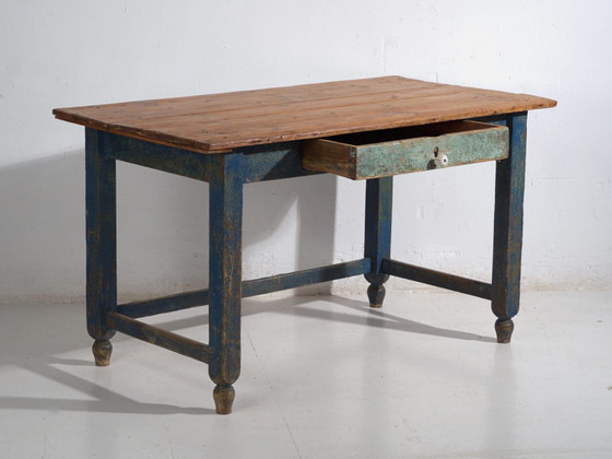 Rustic pine work table – Central Europe, circa 1900 – Desk (photo 29 of 40)