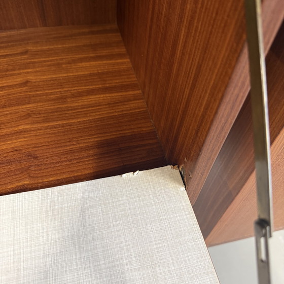 Vintage wandmeubel, teak, wandmontage – Wandrek, Wood (photo 14 of 15)