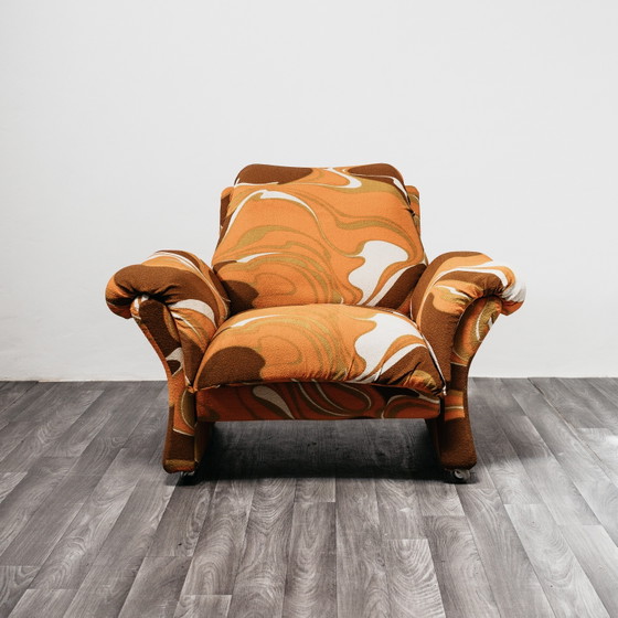Image 1 of Guarnacci Padovano Vagnoni Paar 1-zits fauteuils Mod. Ionica-ontwerp jaren 70