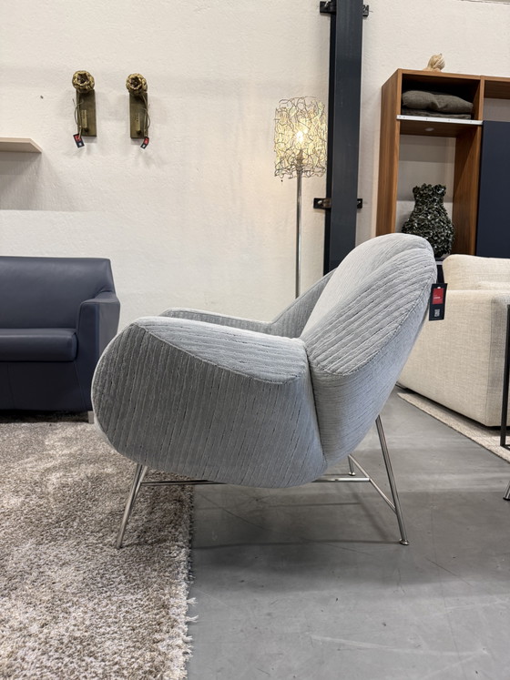Image 1 of Poltrona Leolux Anton in tessuto grigio