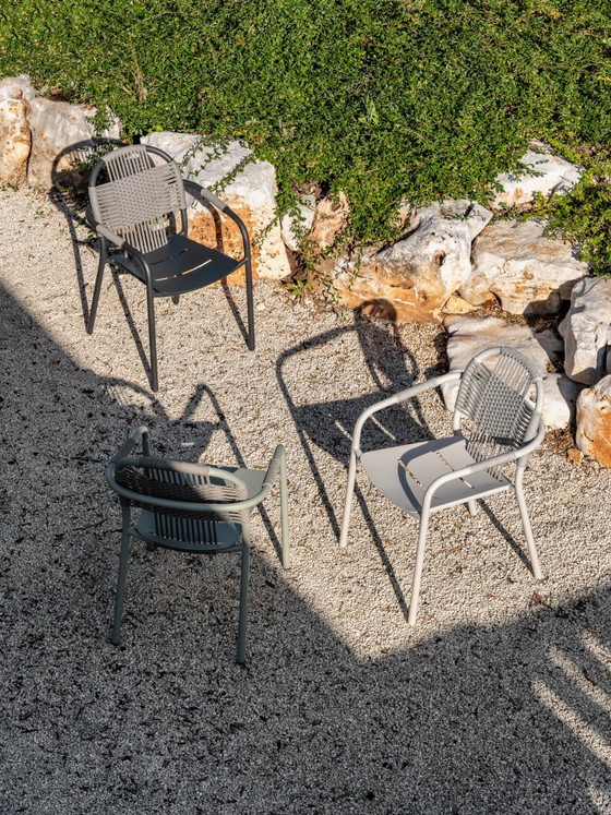 3x stackable CLEO Garden chair grey - Vincent Sheppard – Textile, Aluminium (photo 5 of 5)