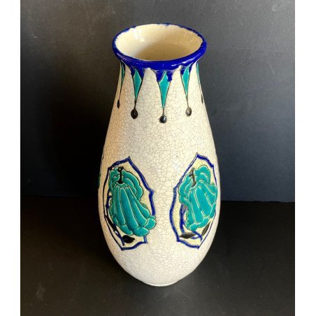 Boch Frères Keramis Maurice Dufrène Vase