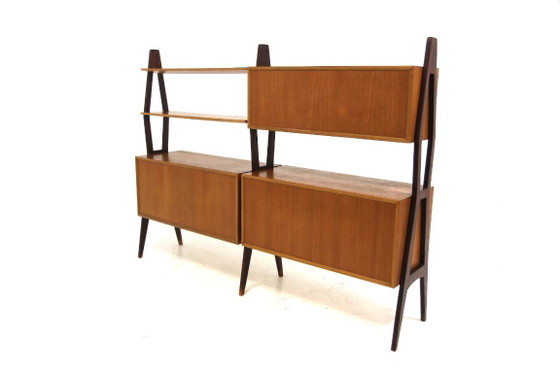 Libreria scandinava "Double" in teak, Svezia, 1950 – Librerie, Legno (photo 8 of 10)