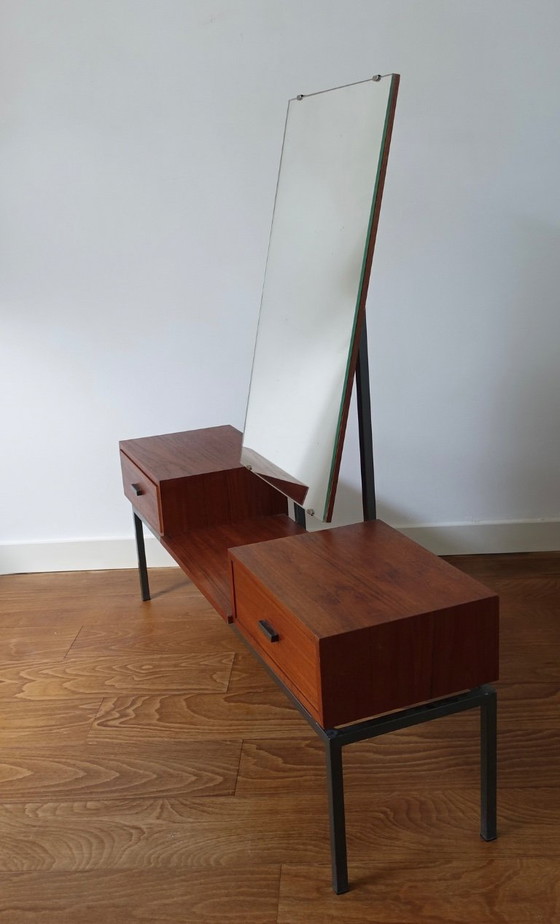 Image 1 of Espejo moderno de mediados de siglo Kuperus Almelo en estilo Pastoe Braakman.