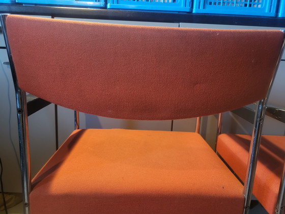 Image 1 of Gijs van der Sluis 2 chairs wooden backrest