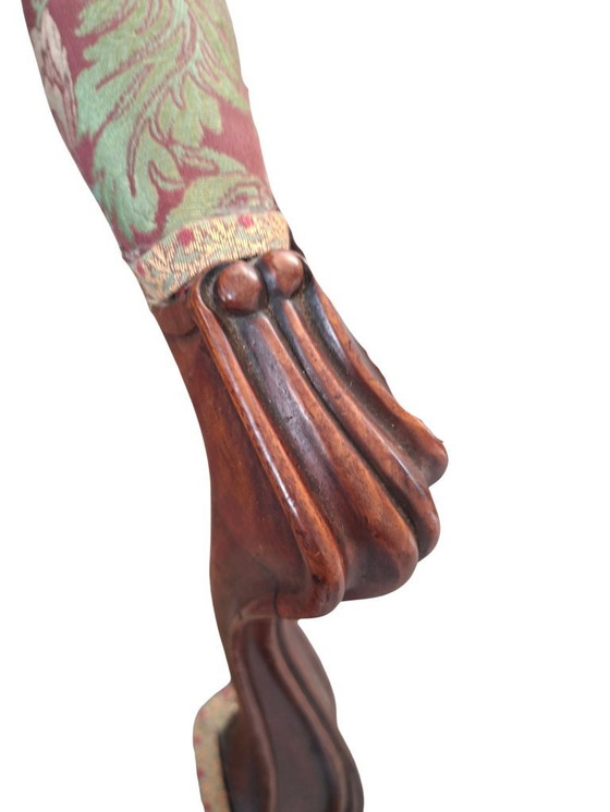 Image 1 of Pair of Vintage Armchairs - Louis XV Style (1960s) in Fine Cherry