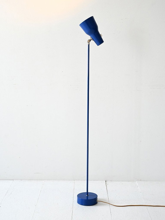 Image 1 of Lámpara de pie azul de los años 60 de Falkenbergs