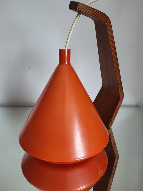 Image 1 of Lampada da parete vintage in vetro arancione, Philips NX118