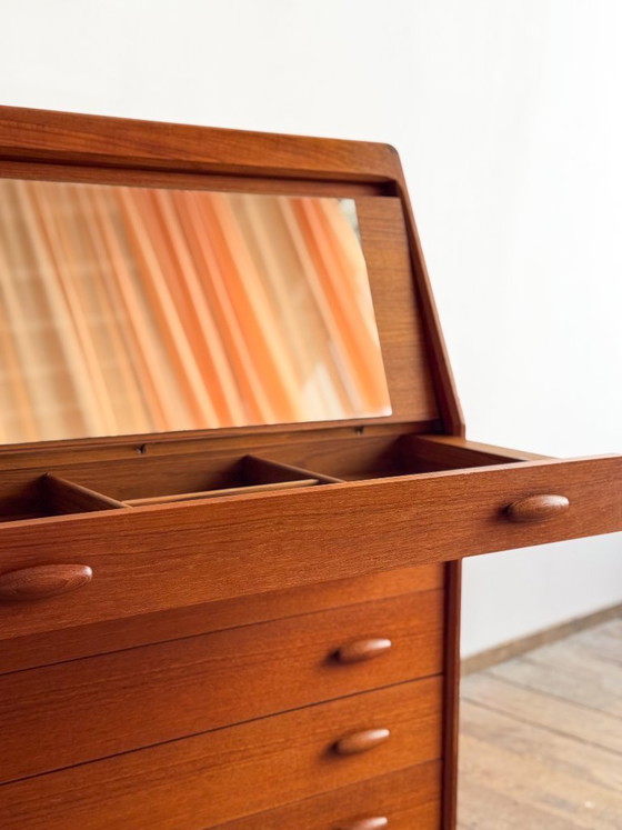 Image 1 of Mid Century Teak Secretary desk 1960s by Dyrlund