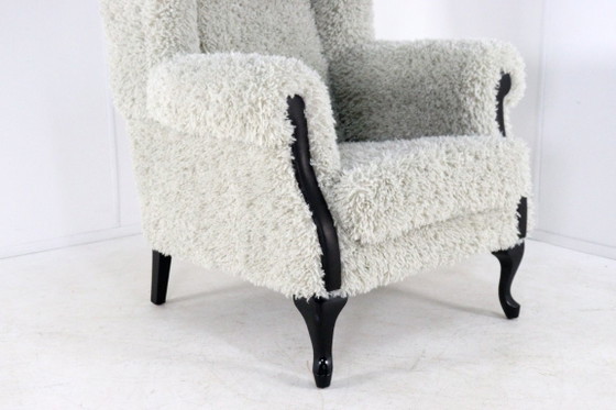 Image 1 of Fauteuil groot harig doodly volledig gerestaureerd