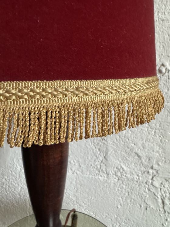 Image 1 of Art Deco lamp in wood and chrome