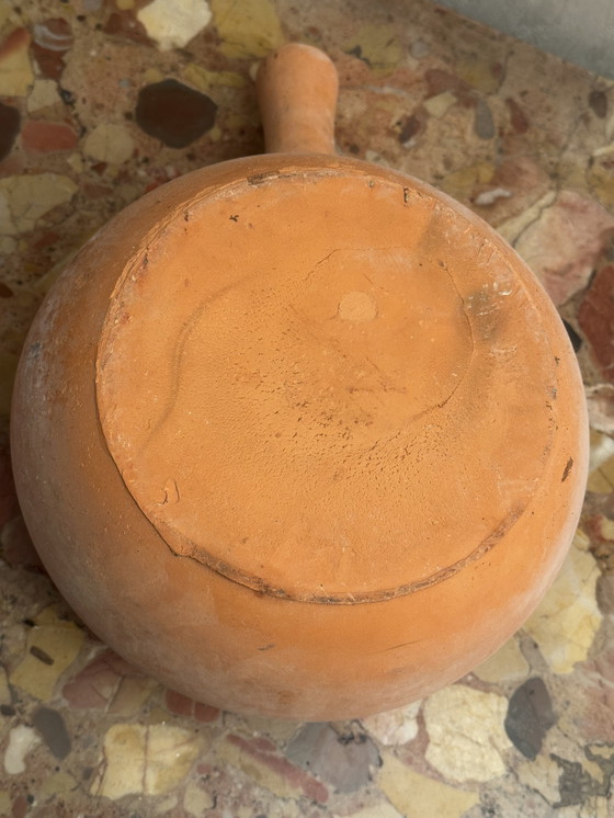 Image 1 of Poêlon vintage en terre cuite 
