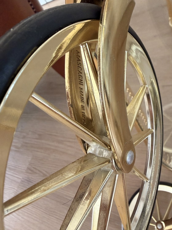 Image 1 of Carrello di servizio vintage placcato oro di Umberto Mascagni