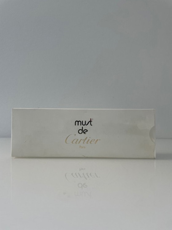 Image 1 of Penna a sfera Cartier Must Santos – Nuova, in platino, completa