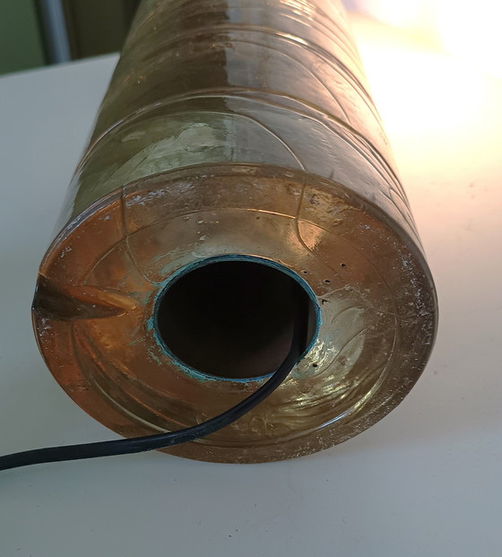 Image 1 of Grande lampe de table en verre des années 60