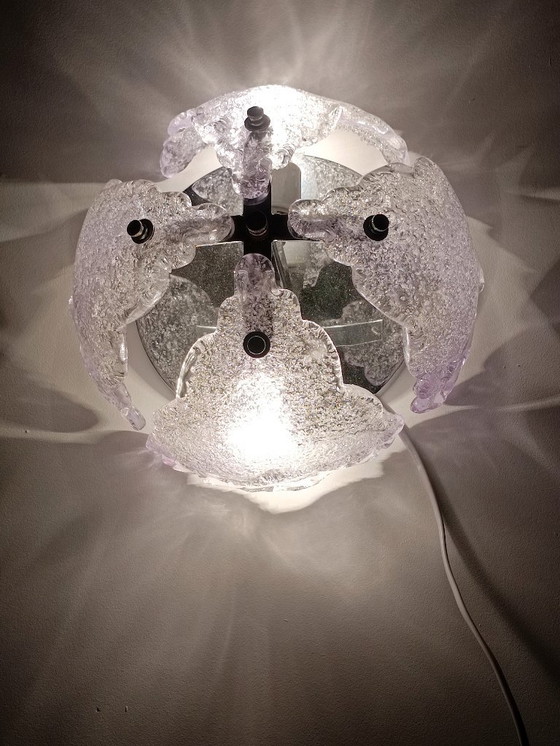 Image 1 of Murano wandlamp van mat glas, jaren 70