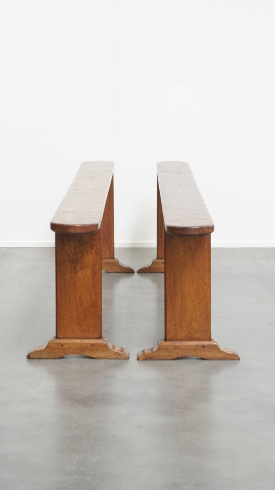 Image 1 of 2 x Panca da sala francese antica/ panca per tavolo da pranzo