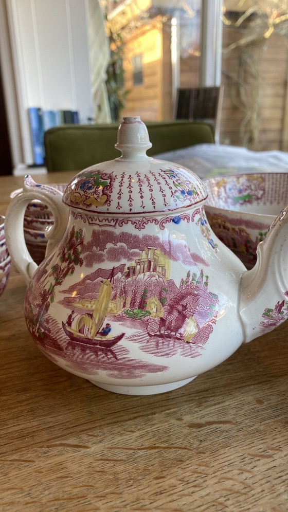 Image 1 of Antiek Petrus Regout en co ‘Fancy’ servies 