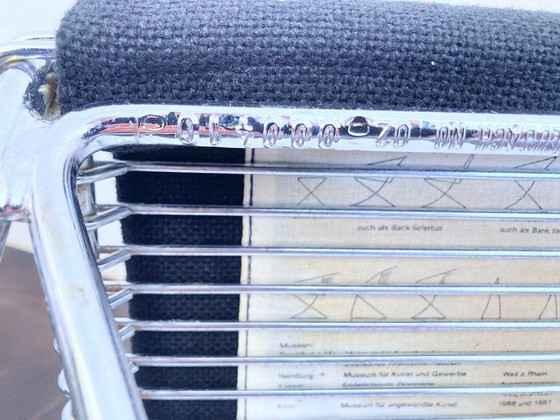 Image 1 of 2 barkrukken, model Kreuzschwinger, ontworpen door Till Behrens voor Schlubach, jaren 80.