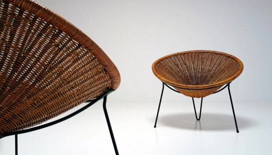 Image 1 of Ensemble de chaises "Tournesol" par Roberto Mango pour Tecno, circa 1950