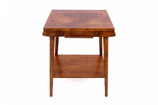 Table d'appoint avec tiroir, Pologne, années 1960