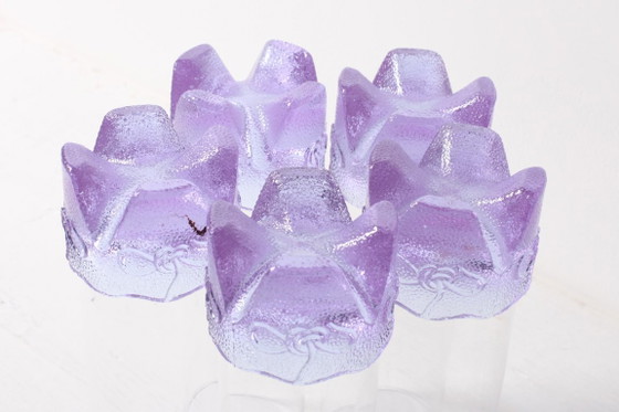 Set van 5 vintage lila bekers / LACS Kristallglas / Italië / jaren 70 – Glazen & Karaffen, Crystal (photo 7 of 11)