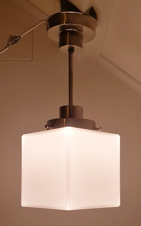 Image 1 of 2 Art Deco GISO (Gispen) hanglampen Kubus