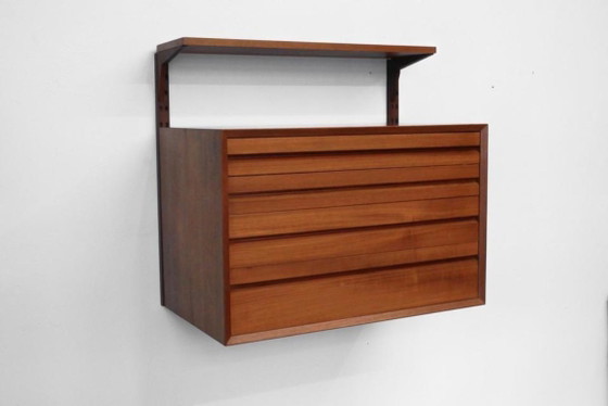 1/2 Poul Cadovius Royal System Credenza Cassetto Scaffale Teak – Scaffali a muro, Legno (photo 20 of 20)