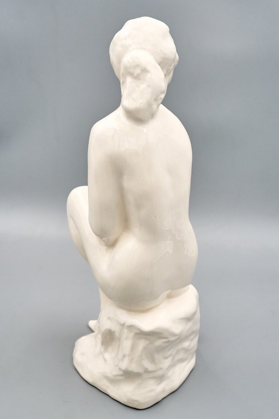 Ceramic Woman Figure, Jihokera Bechyně, 1986, Czechoslovakia – Sculpture (photo 6 of 19)