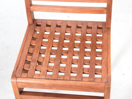Een paar lattenstoelen, model 103, 1941, René Gabriel – Eetkamerstoelen, Wood (photo 4 of 6)