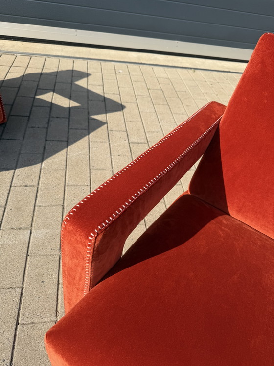 Image 1 of 2x Cassina Utrecht chair Terracotta, Gerrit Rietveld MINT CONDITION!