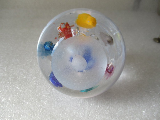 Image 1 of Antique and vintage Murano glass letter weight, mid-20th century.