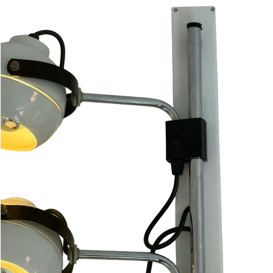 Image 1 of Vintage - Double wall lamp - Eyeball / spots - fully adjustable - White