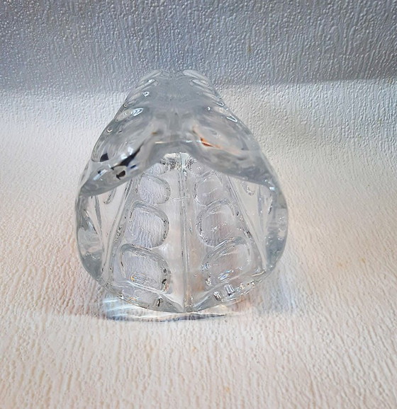 Image 1 of (W009) Ikonisches tschechisches Glas der Moderne: Vase mit konkaven ovalen Linsen – Sklo Union, 1960er-1970er Jahre