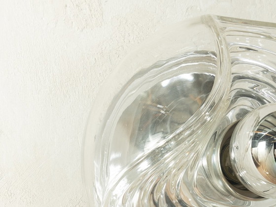 Wandleuchte WAVE aus den 1970er Jahren, Peill & Putzler – Wandleuchten, Glass, Metal (photo 6 of 7)