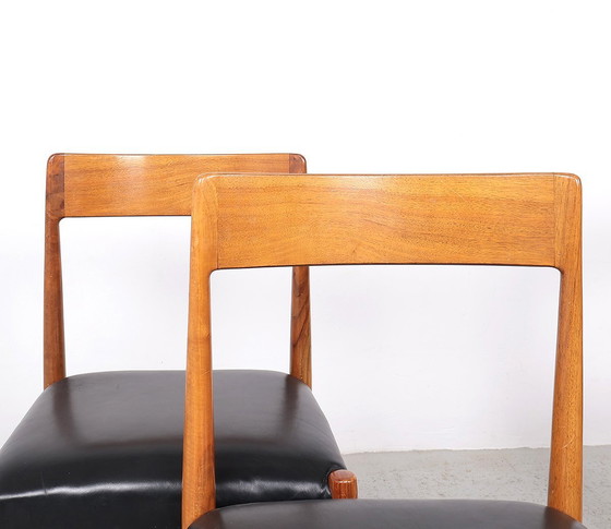 Image 1 of Lübke Wooden Dining Table Chairs, 1960S